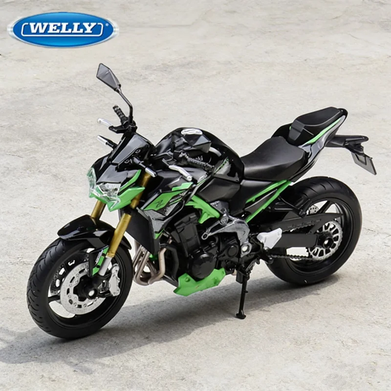 WELLY 1:12 Kawasaki Ninja Z900 SE Alloy Sports Heavy Locomoti Motorcycle Metal Cross-country Race Motorcycle Model Kids Toy Gift