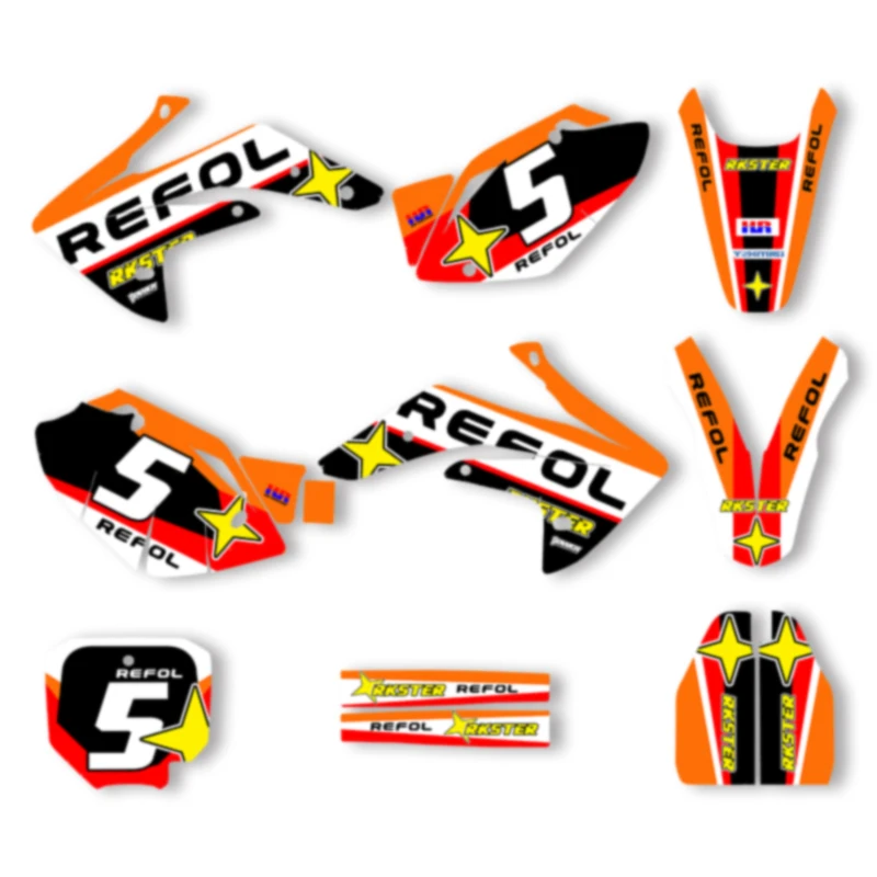 

SPACE Custom Motorcycle Graphics Background Decal for CRF150 2007 2008 2009 2010-2020 CRF150R CRF150 Decals Stickers Kits 05