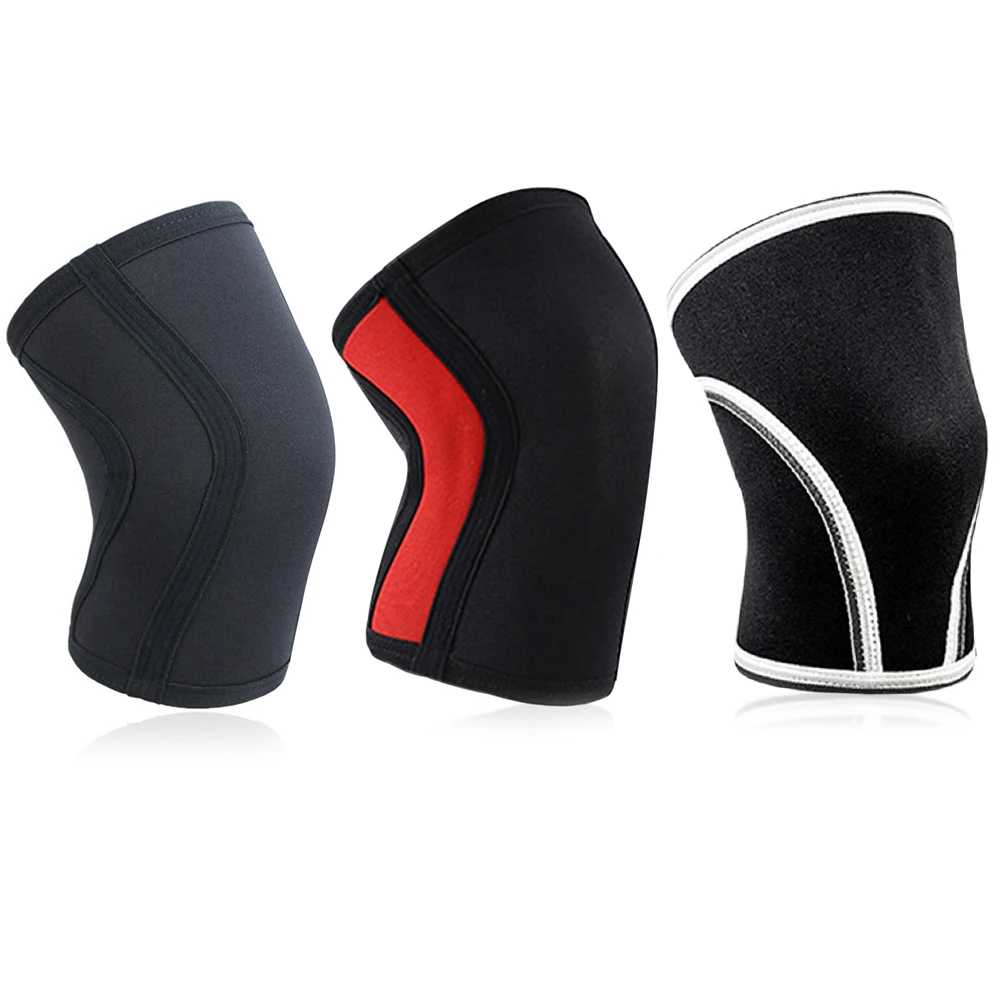 1 PC Squat 7mm Knee Sleeves Pad Support Men Women Gym Sports Compression Neoprene Knee Protector Fitness Gym Fit Weightlifting