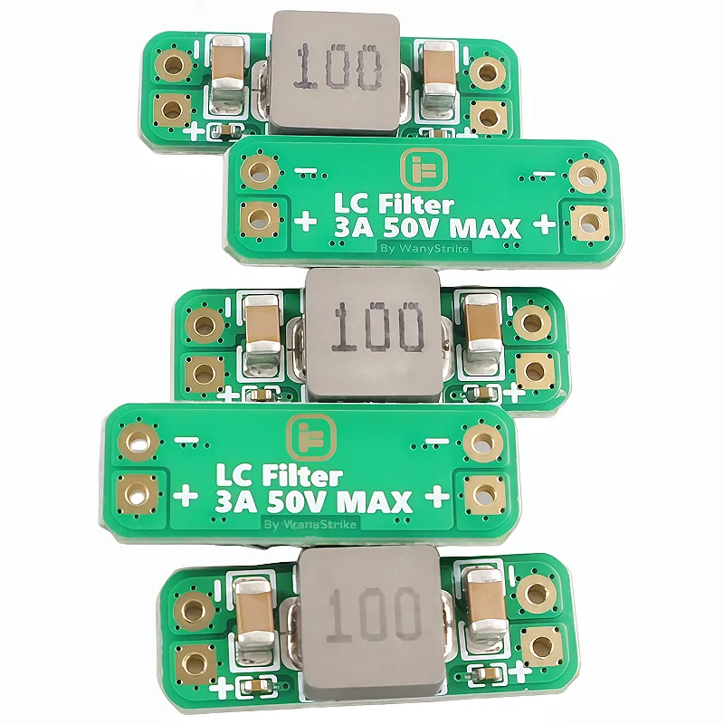 4pcs LC Filter Module 3A 5-30V Built-in Reverse Polarity Protection Reduce the Effect of Radiated Interference for FPV Drone
