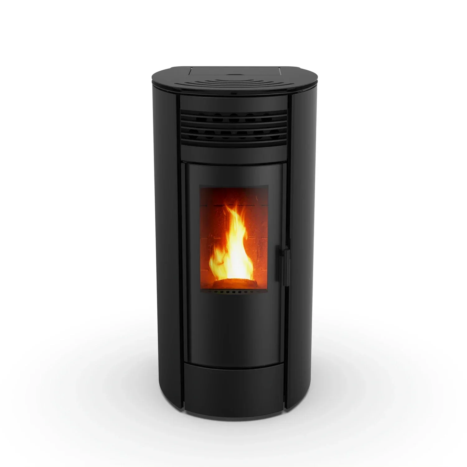 Modern Style KF1501A  Round Design Electric Indoor Smokeless Biomass Pellet Stove Heating Pellet Fireplace Heater for Large Area