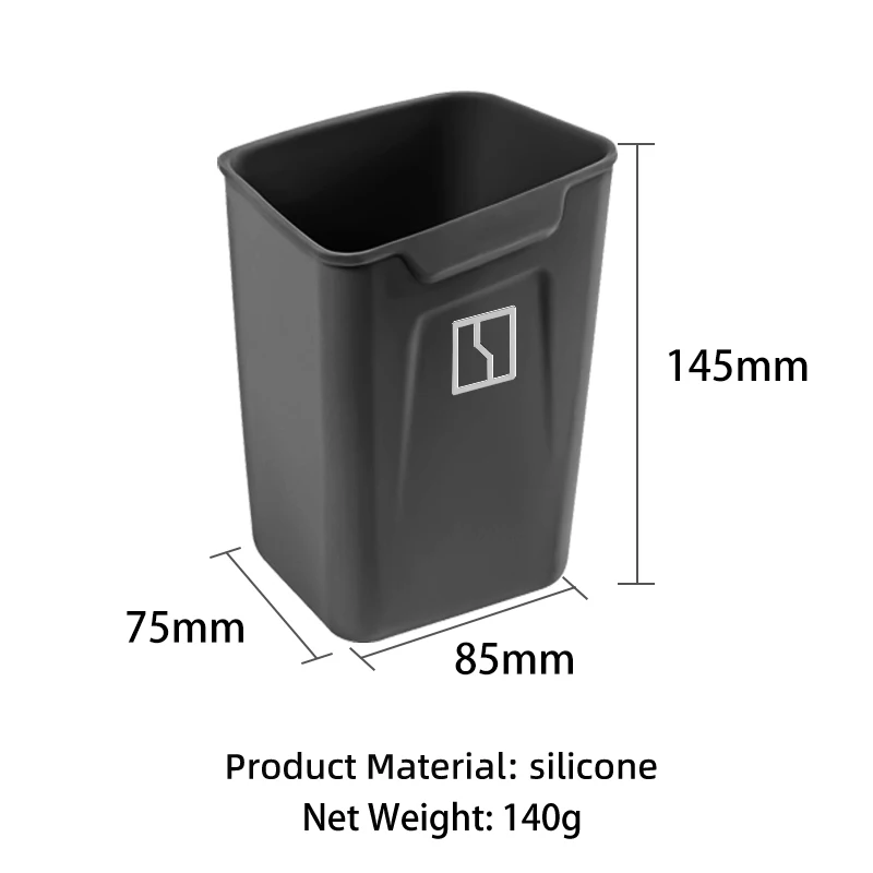 1/2PCS Car Door Trash Bin Organizer Bucket Silicone Garbage Storage Box For Zeekr X 7X Krypton MIX 009 007 001 007 009 2022 2023
