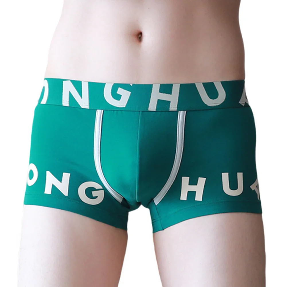 

Сексуальные трусы с принтом для мужчин, шорты-мешочки, дышащие плавки, 90 шт., хлопковые трусы-боксеры в классическом стиле, удобные плавки