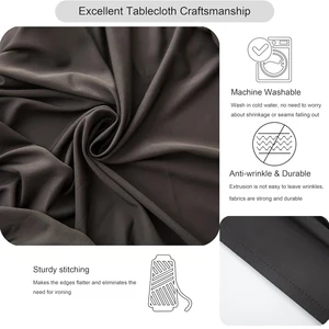 Elastic Spandex Tablecloth, 4/6/8ft, stretch, rectangular, washable and wrinkle resistant to the patio table, 1 pc 10 Main Sales Tablecloth 4 Chairs - №3