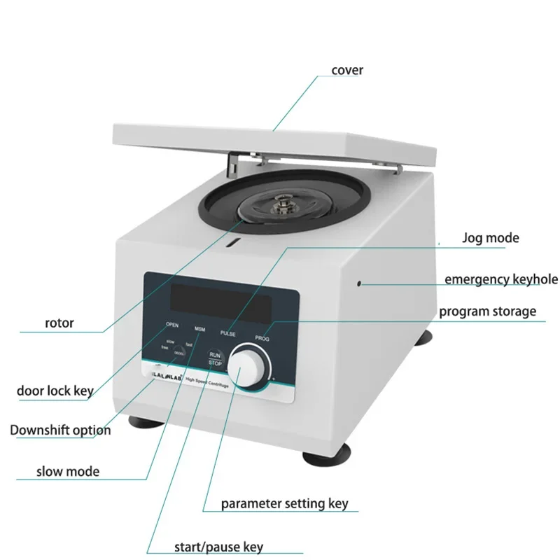 High-speed centrifuge desktop small 1.5/2ml number microscopic PCR tube serum fat separator laboratory