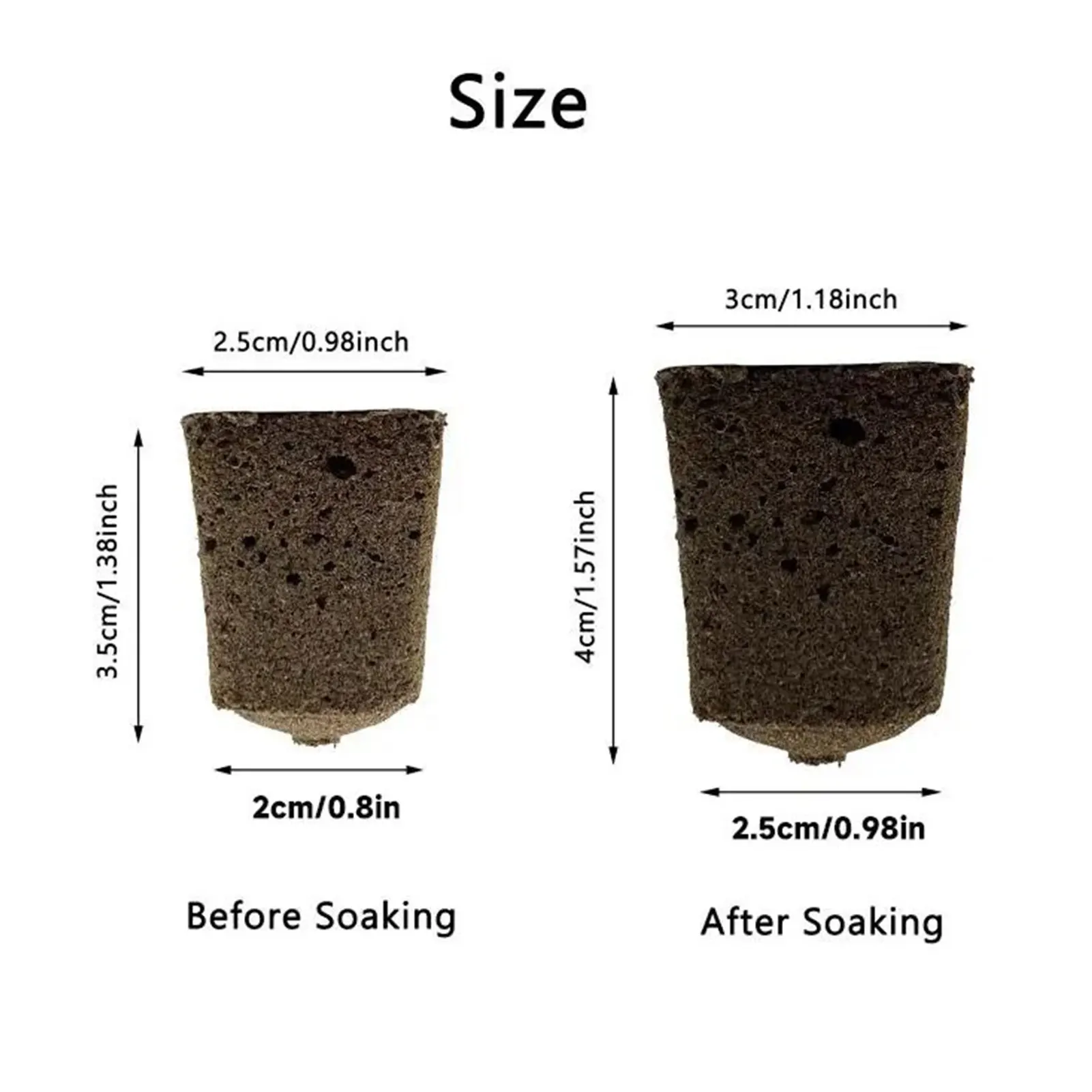 10/30Pcs Hydroponic Seedling Sponges Garden Flowers Planting Green Thumb Seedling Soil Block for Promoting Plants Growth