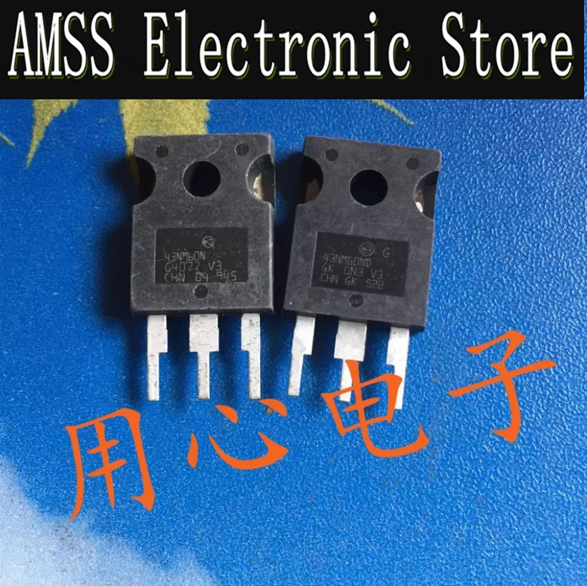 AMSS 5pcs Used STW43NM60ND 43NM60ND 43NM60N STW43NM60N  43A600V high-power power supply transistor MOSFET