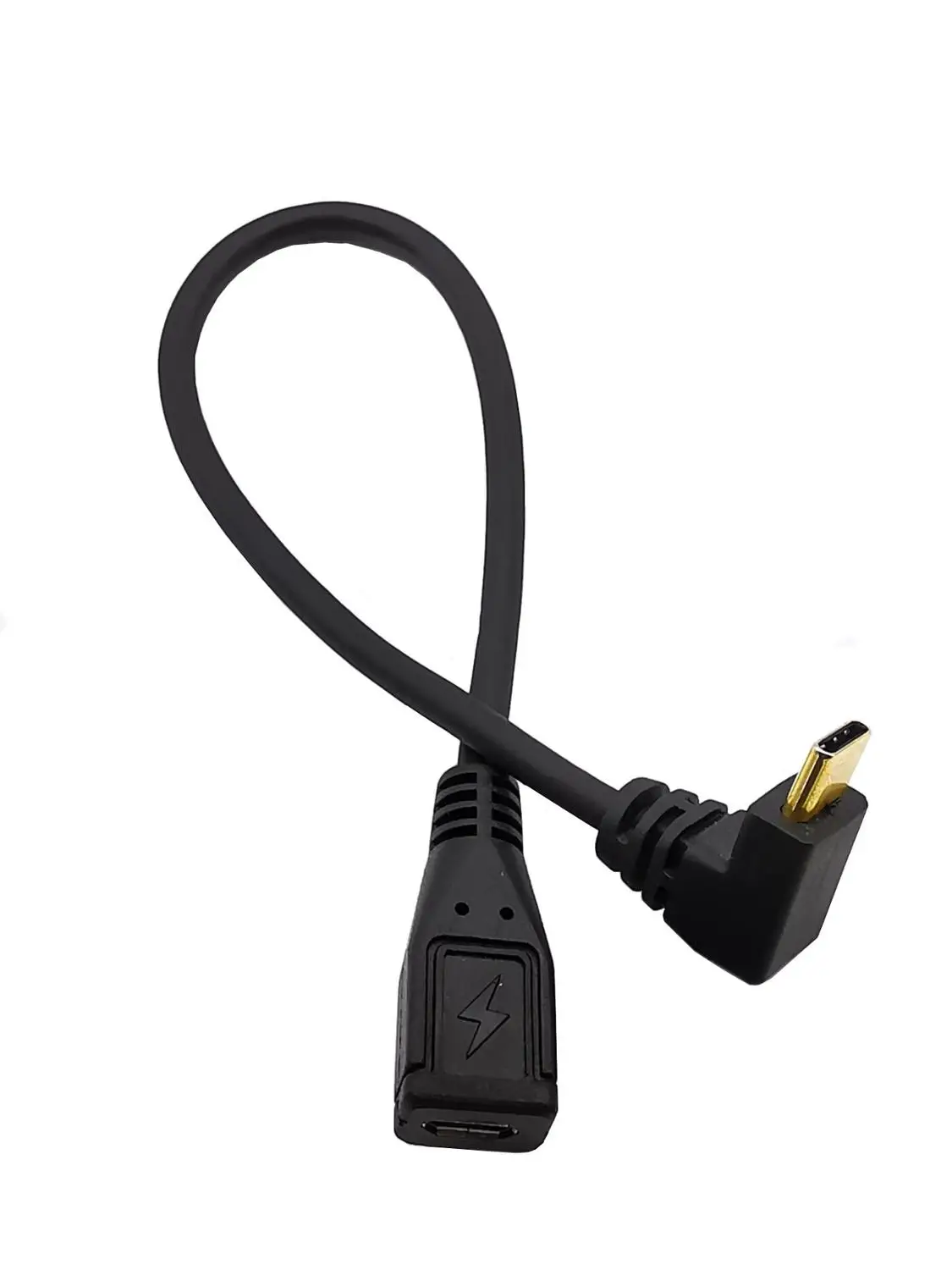 Позолоченный USB 3.1 90 ° обратный Type-C orbit Micro5pin Женский адаптер для передачи данных