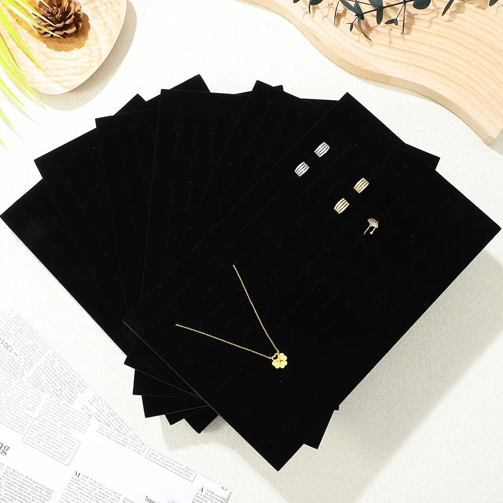 

4pcs Storage Box Sponge Cushion Earrings Display Tray Jewelry Foam Insert Two Organizer Box Inserts