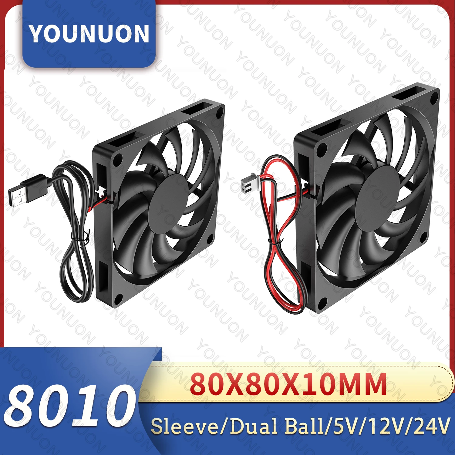 80MM 5V Usb 80X80X1… - image