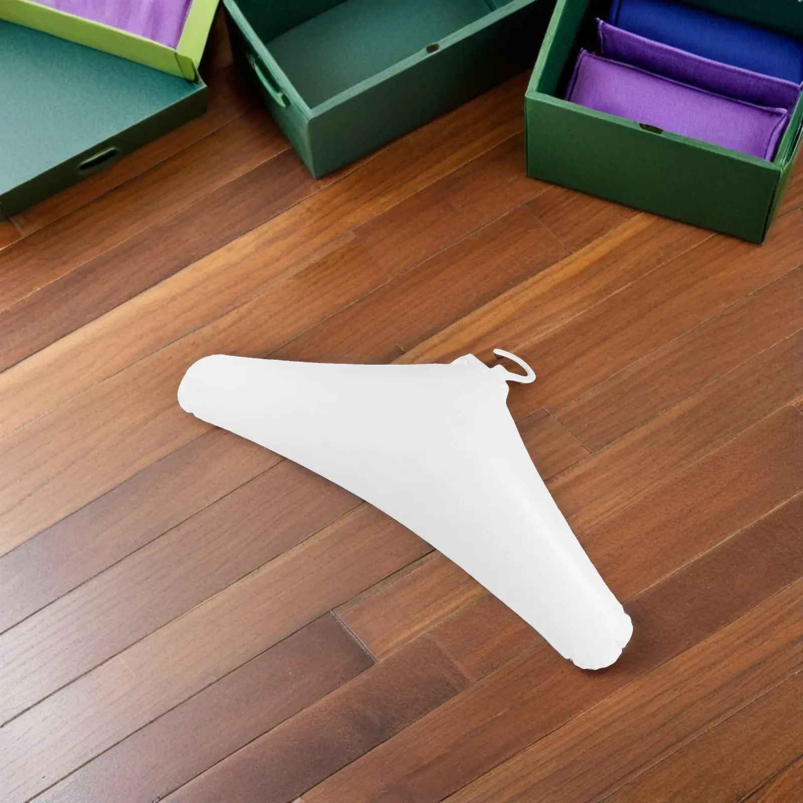 2Pcs Foldable Portable Travel Inflatable Clothes Hangers Cruise Drying Rack Closet Organizer No Shoulder Bump Blow Up