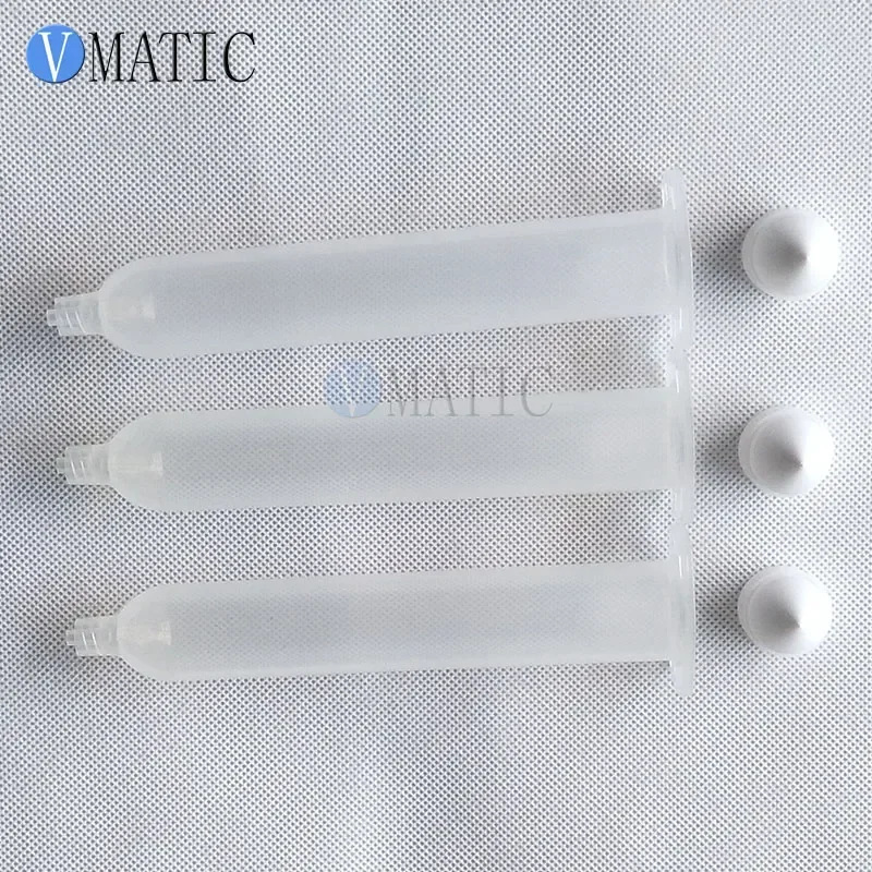 Free Shipping 50cc/ml Japan Transparent Glue Dispensing Pneumatic Syringe Dispensing Dispenser Syringe With Piston