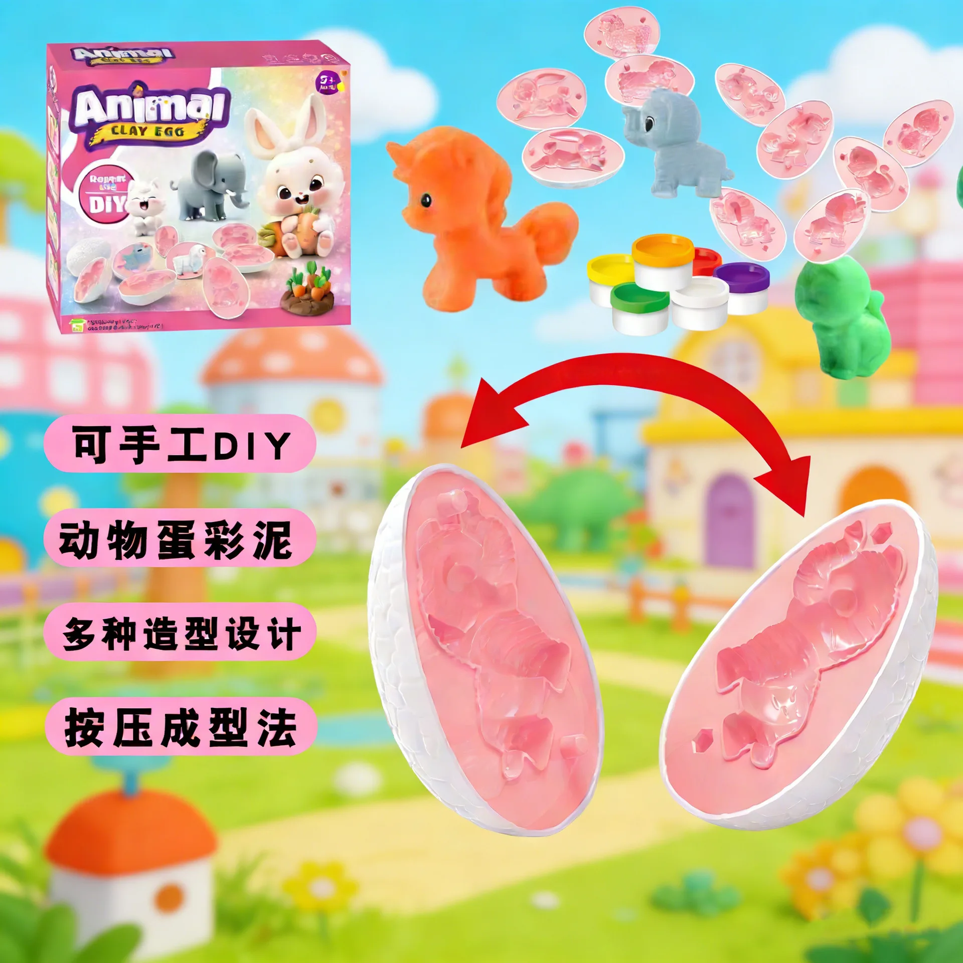 Conjunto de Ovos de Argila Col - Kids Toys Play Egg avaliação e preço