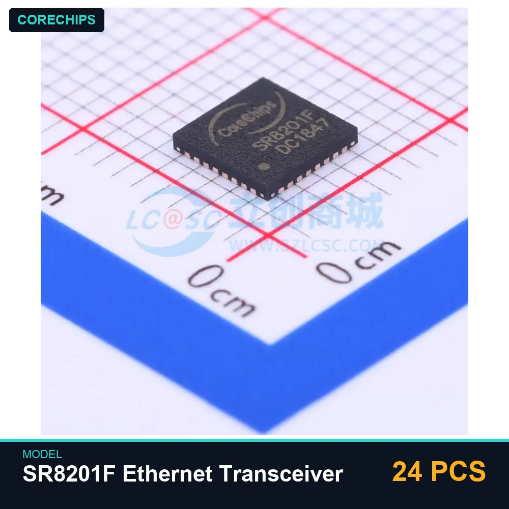 24 PCS CoreChips SR8201F Ethernet Transceiver
