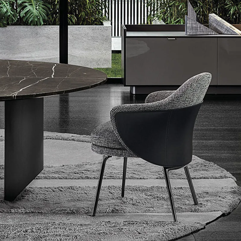 Italian light luxury home dining chairs, hotel sales department negotiation tables and chairs, high-end leisure hot-selling