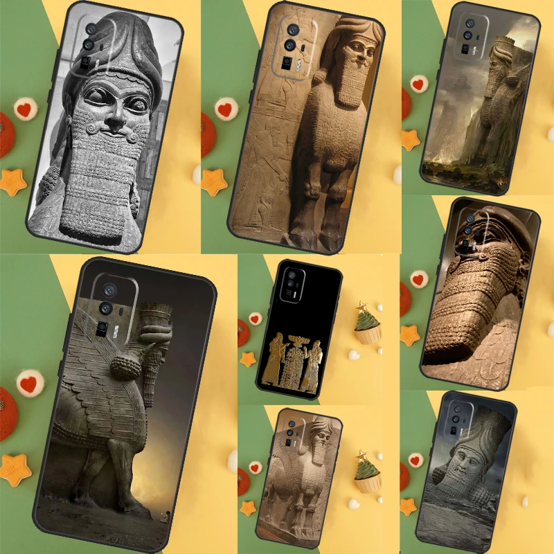  Lamassu Assyrian Mesopotamian Case For Xiaomi 13 14 Ultra 11T 12T 13T Pro 12 Lite POCO X6 Pro F5 M6 X5 X3 F3 M5s F6 Cover