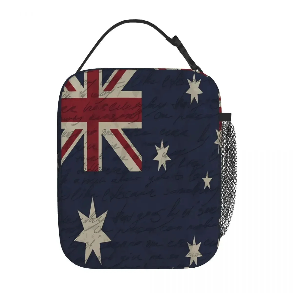 Bestselling Vintage Australian Flag Compact Style Neoprene Lunch Bag Office Meal Prep Compact Lunch Bag