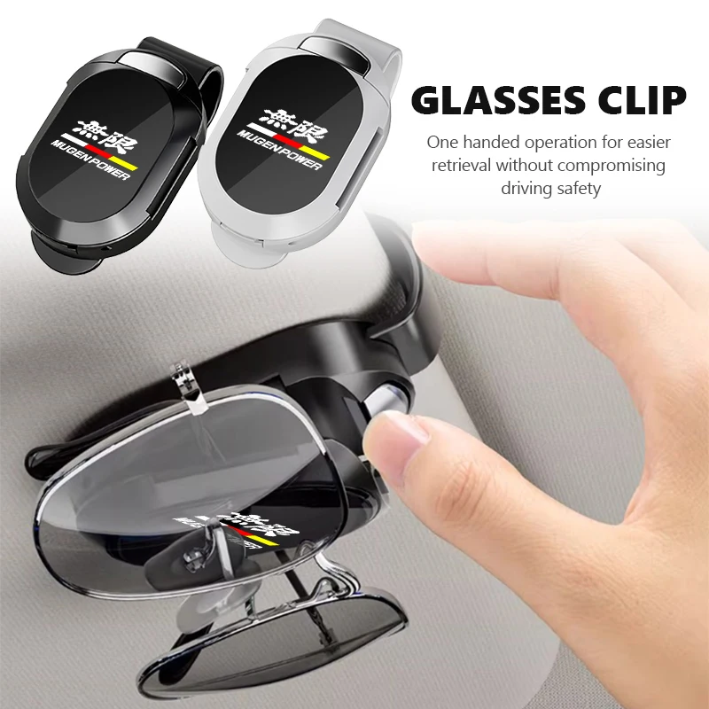 Clip pour lunettes de voiture Honda, cadre en métal, support de lunettes pour pare-soleil, Insight Vezel CRV Odyssey Pilot Jazz Legend Stepwgn