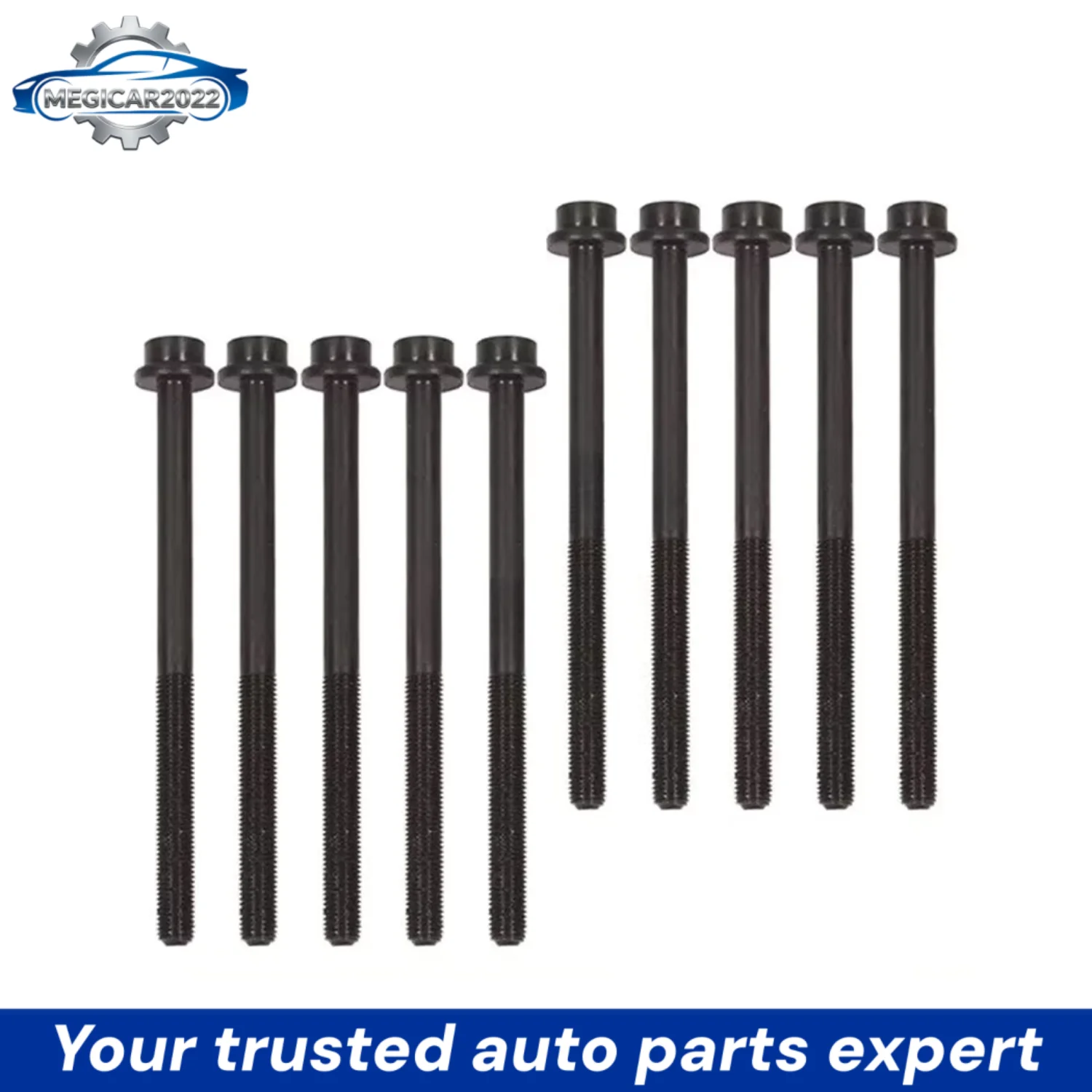 Engine Parts Cylinder Head Bolt Kit Fit 2.0 2.3 L 204PT For Ford Mazda Lincoln Mercury Jaguar Land Rover Volvo 2.0L 2.3L 2.5L