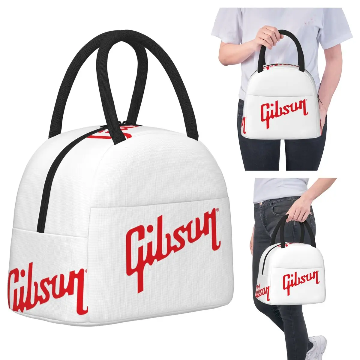 

Традиционные гитары Gibson, изолированная сумка для обеда для женщин, офисный холодильник, термосумка для еды, портативные коробки для завтрака