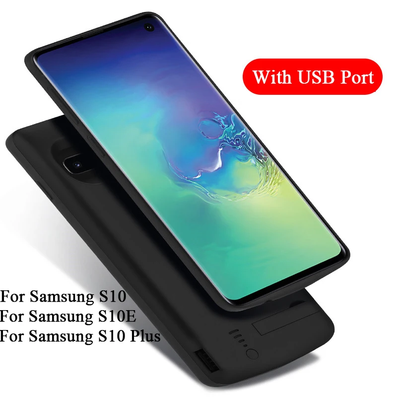 

Чехлы для зарядного устройства для Samsung Galaxy S10E S10 Plus, портативный внешний аккумулятор, чехол для зарядки, внешний аккумулятор для Samsung S10