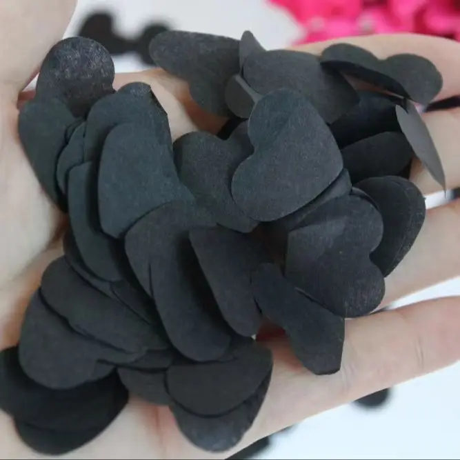 Biodegradable Romantic White black Grey Tissue Paper Heart Confetti Wedding Christening Baptism party decoration