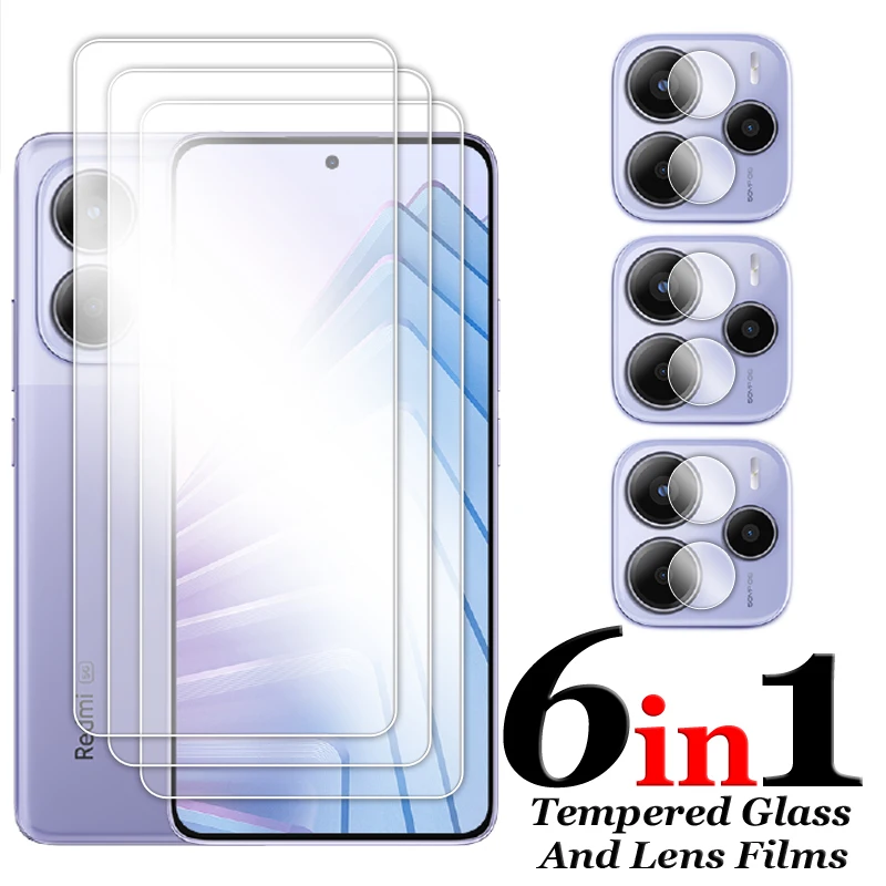 For Redmi Note 14 Glass 6.67 inch Full Glue HD Screen Protector For Redmi Note 14 4G 5G Tempered Glass For Redmi Note 14 Film