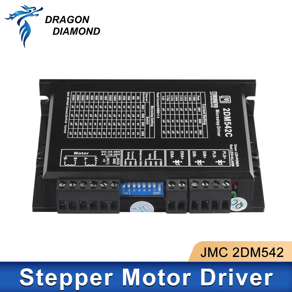 JMC 2DM542C Stepper Motor Driver Nema 23 2-Phase Output 24-48VDC Hybrid Drive Motor For CNC Milling Machine