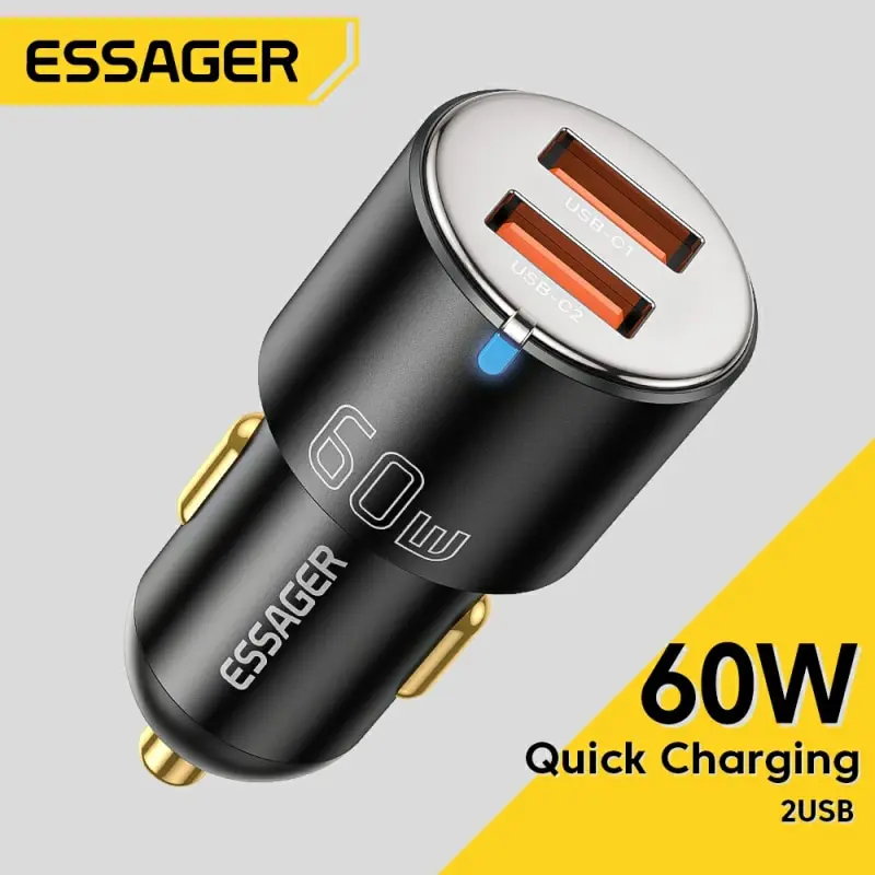 Essager 휴대용 태블릿 충전기, 100W 충전, Rapide QC PD 3.0, USB C 타입, 아이폰 14, 삼성 태블릿