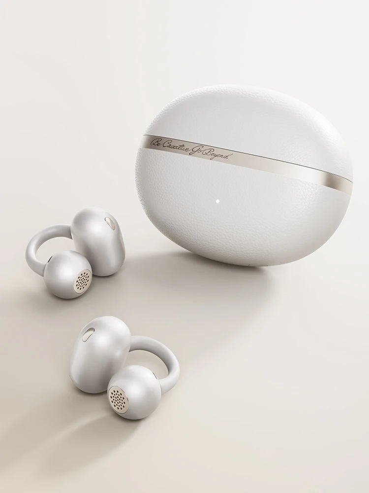 QCY Crossky C50 CT06 écouteurs à clipser Bluetooth 6.0 à oreille ouverte pilotes à double aimant basse Boost casque 4 micro AI appels clairs 35H IPX5