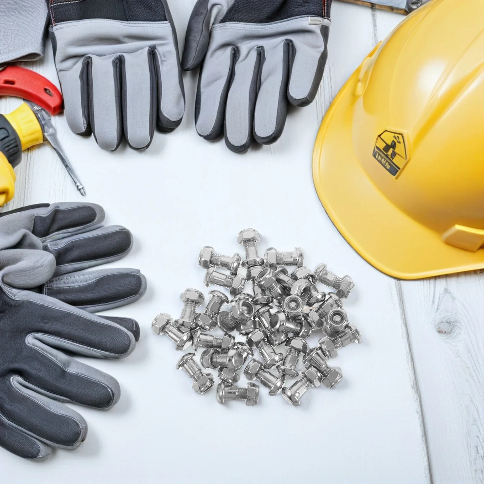 

30Pcs Pruning Shears Screws Stainless Steel Replacement Bolt Set for Garden Hand Pruner Maintenance Orchard Repair Tool