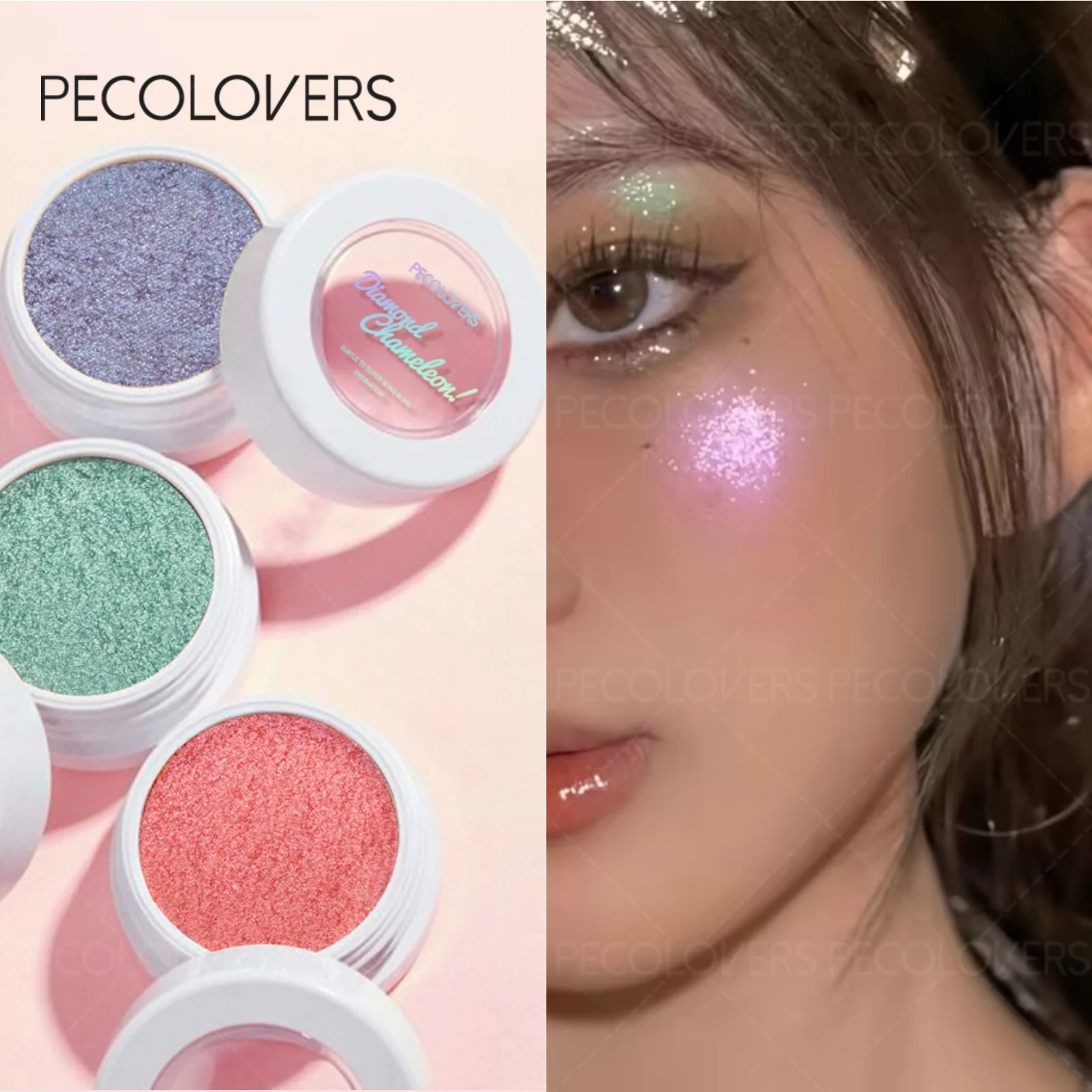 1PC カメレオン グリッター アイシャドウ - パールのような輝き、簡単に塗れるクリスマスギフト