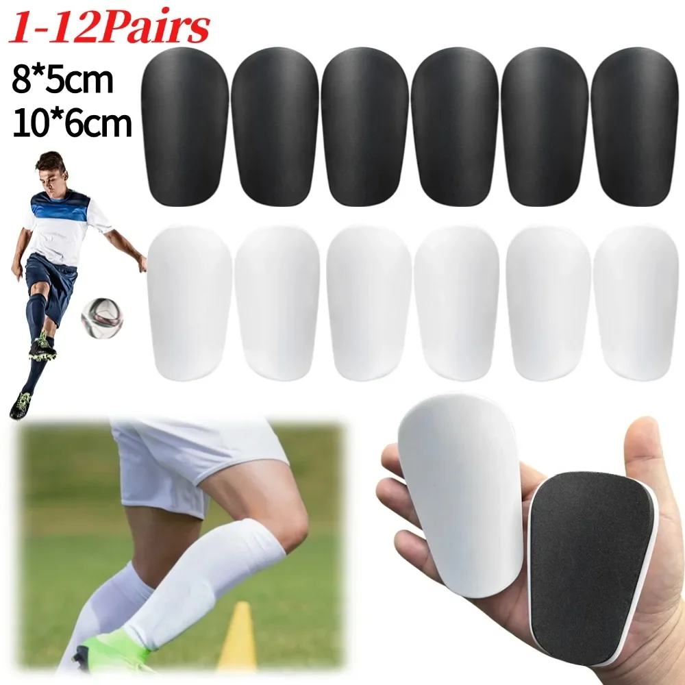 Mini espinilleras pequeñas de EVA para hombres, mujeres y niños, Protector de piernas de fútbol, espinilleras de Entrenamiento de fútbol, equipo de Protección deportiva, 1-12 pares