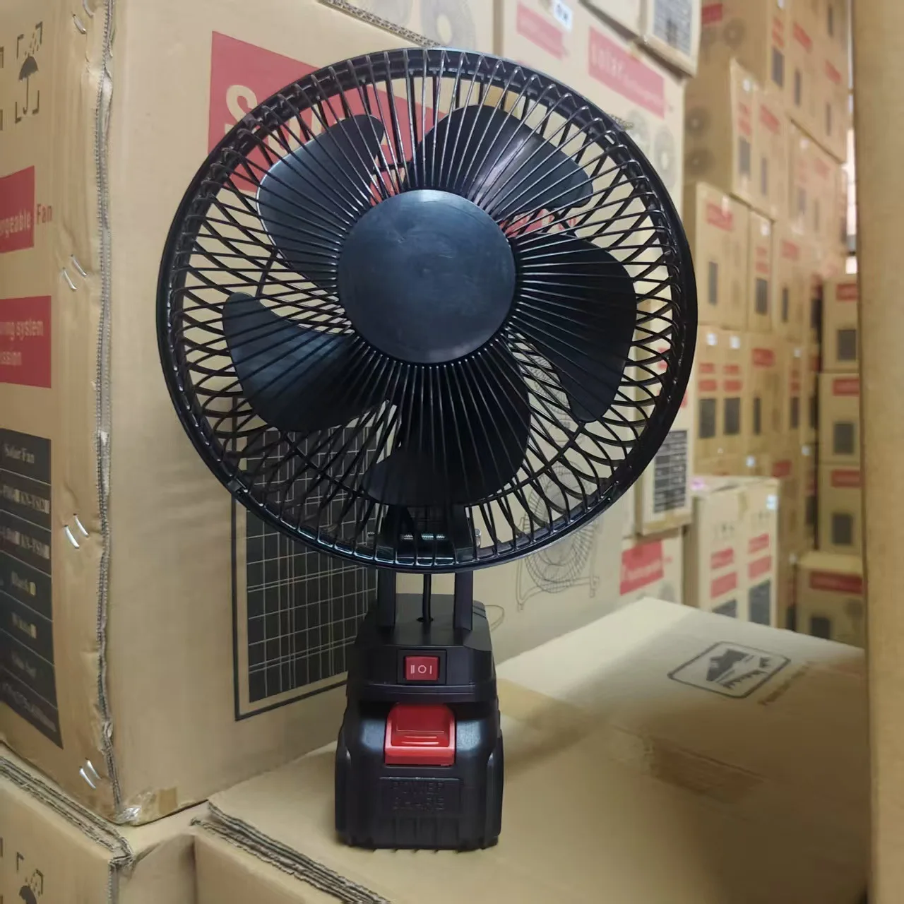 

9-Inch Lithium Battery Fan, High Wind Charging Fan, Outdoor Camping, Multi-function Stall, Office Desktop Fishing