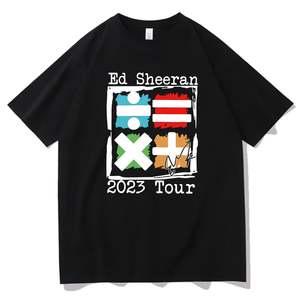 Ed Sheeran 2023 Tour T Shirt Mathletics Concert Shirt Short Sleeve Tshirt Streetwear Tops Ed Sheeran Lovers Gift