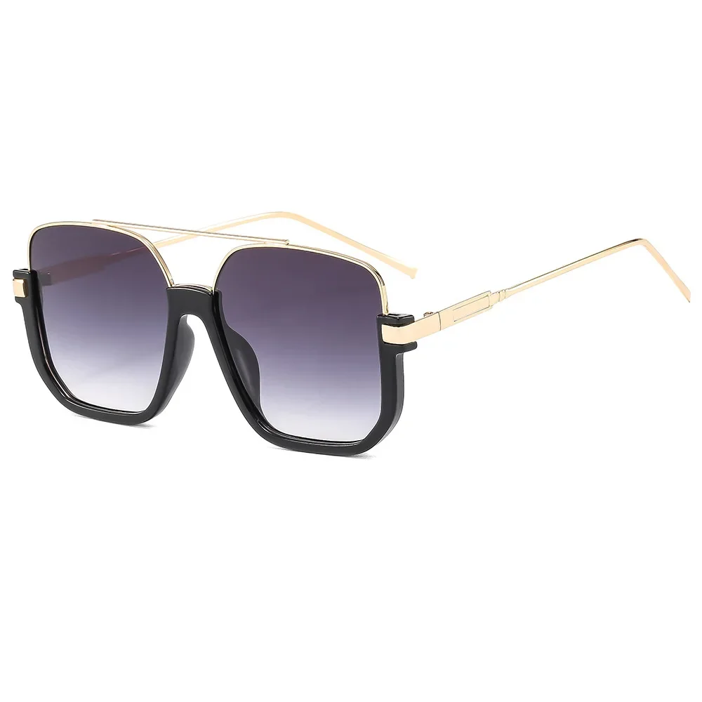 

68259 Semi-Rimless Square Sunglasses for Men Women, Fashion Stylish Oversized Sun Glasses, Trendy Personalized Shades 603421
