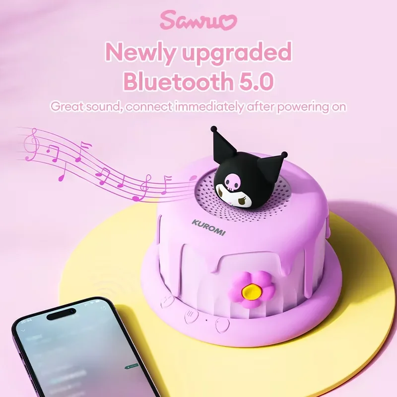 Sanrio-ミニBluetoothスピーカーフォン,kawaiiハローキティケーキ