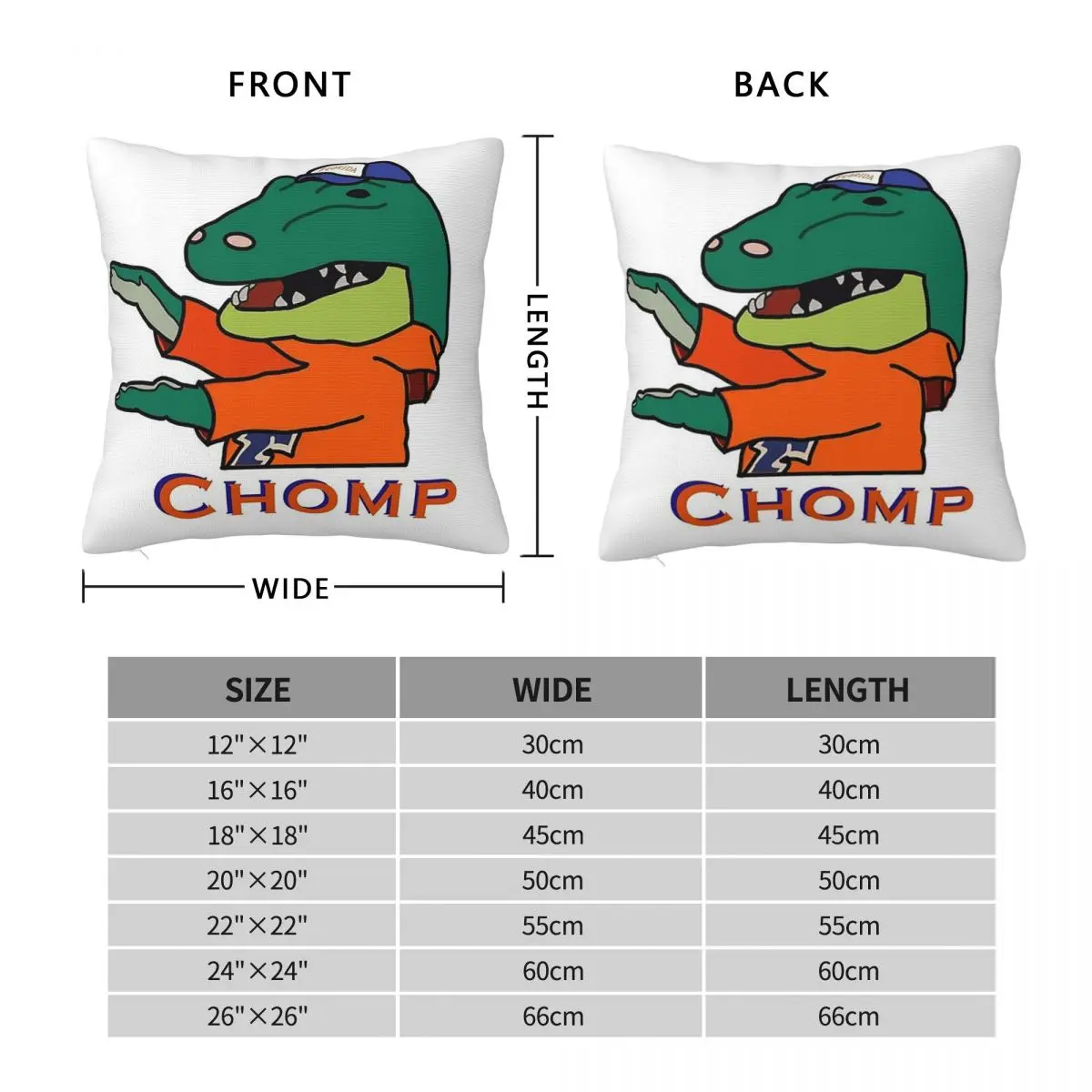 Albert Gator Square Pillowcase Pillow Cover Polyester Cushion Zip Decorative Comfort Throw Pillow for Home Living Room