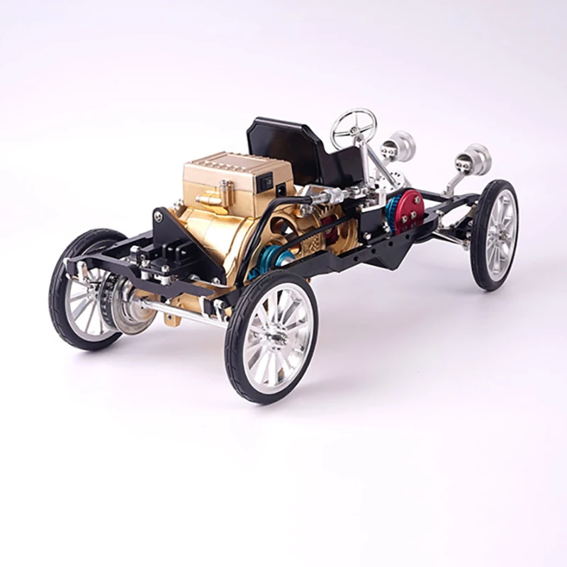 

Aluminium Alloy TECHING Electric Simulated Single Cylinder Engine Unassembled Car Model Kit Toy Gifts Instruction Book TH22208