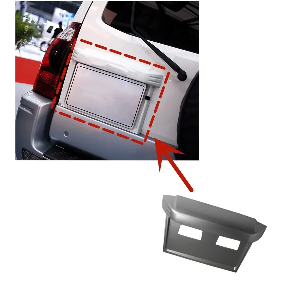 1 Piece 2003-2006 Silver Tail Door Licence Board For Pajero V73 Rear Door Licence Holder For Montero V75 V77 No Lamp MN117365HA