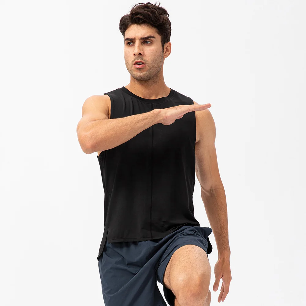 

2026 Men Summer Fitness Loose Vest Quick Dry Breathable Wicking Wide Strap Sports Tank Top for Basketball Running Workout