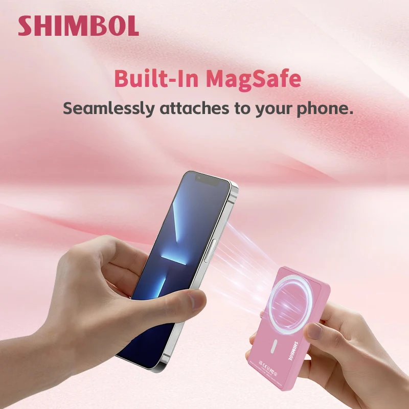 Shimbol P4 Magnetic Selfie Phone Monitor Compatible with Android and Apple phones, rear camera optimized for TikTok and YouTube