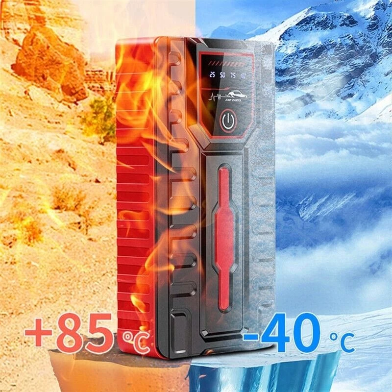 12V Portable Car Jump Emergency Power Starter Auto Battery ChargersBuilt-in Emergency LED Flashlight Fast