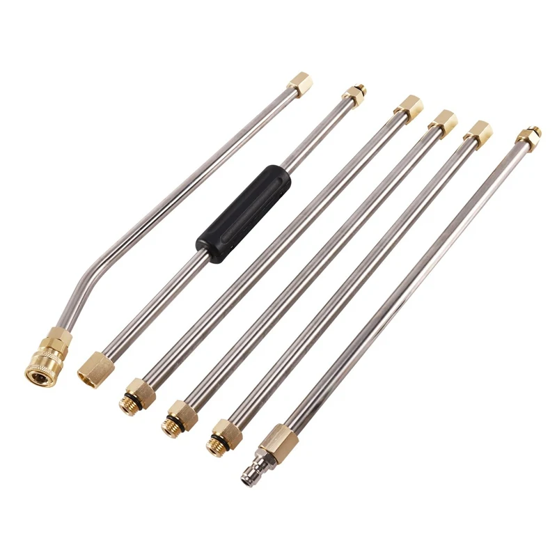 1 Set 4000 PSI Pressure Washer Wand Extension Kit 90Inch/7.5Ft Power Washer Replacement 1/4 Inch Quick Connect With 5 Pressure W