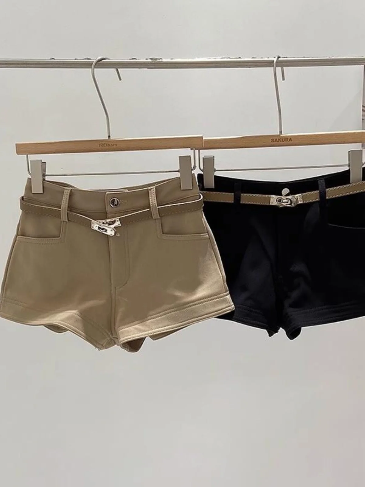 Retro Hong Kong Style Casual High Waist Women's Short Pants Autumn Winter New Butt Lifting Versatile Korean Workwear Boot Pants