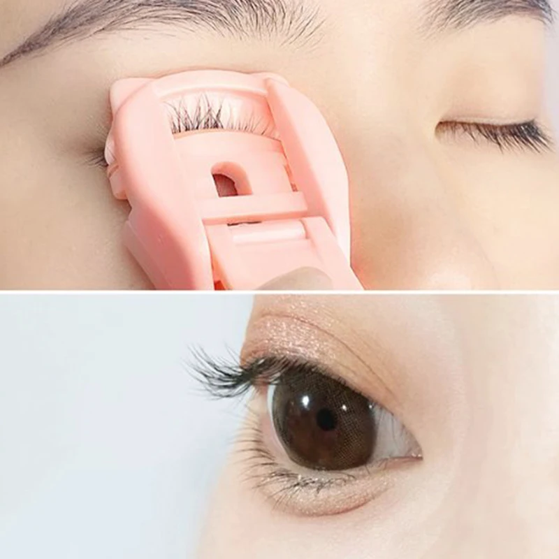 Eyelashes Curler Long Lasting For Beginners Cartoon Design Mini Potable For Women Makeup Accessories Tool Fit All Eyelash Shapes