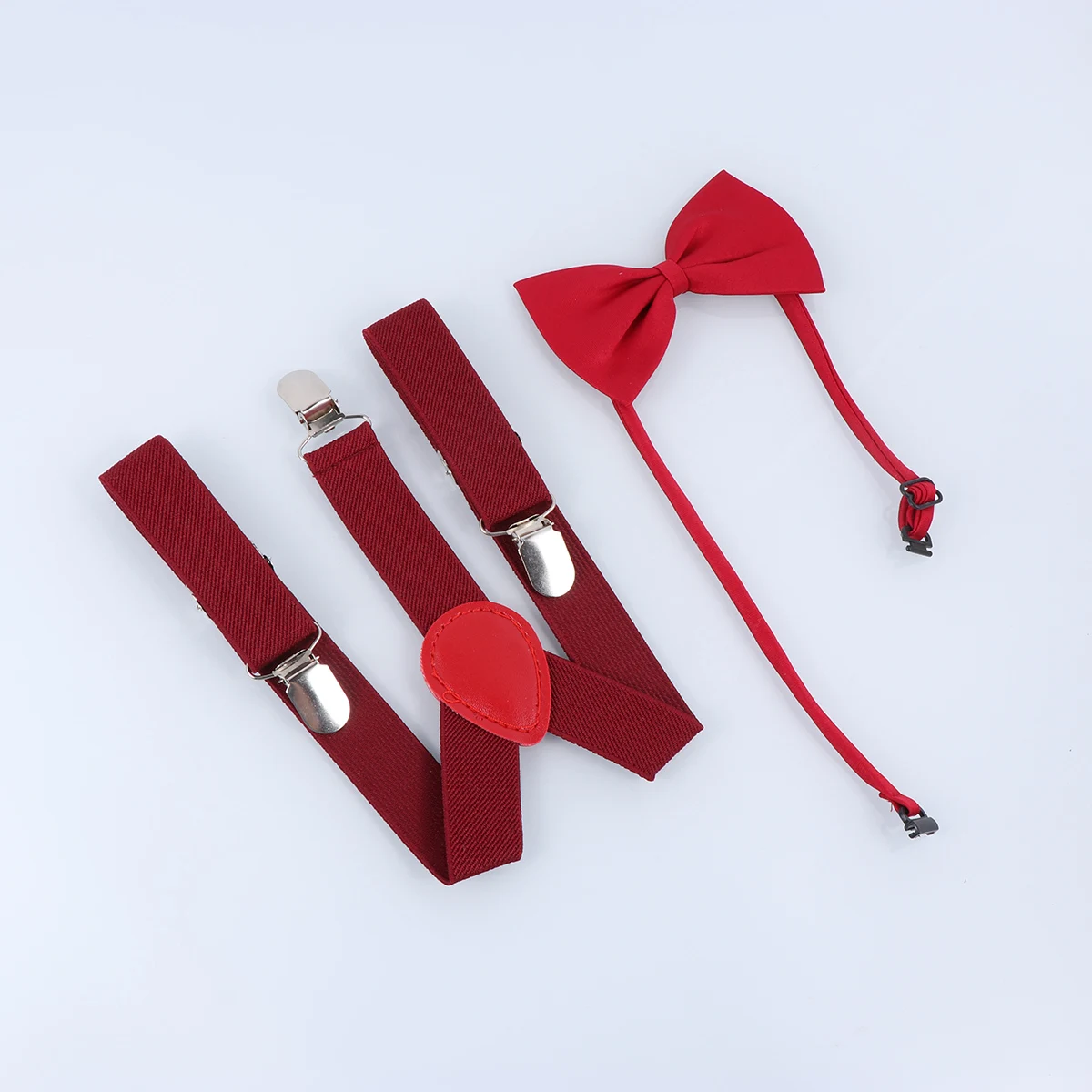 

Academy Style Elastic Suspenders X Back Bow Tie Set Kids Boys Girls Party Durable Y Back Adjustable Strap Belt