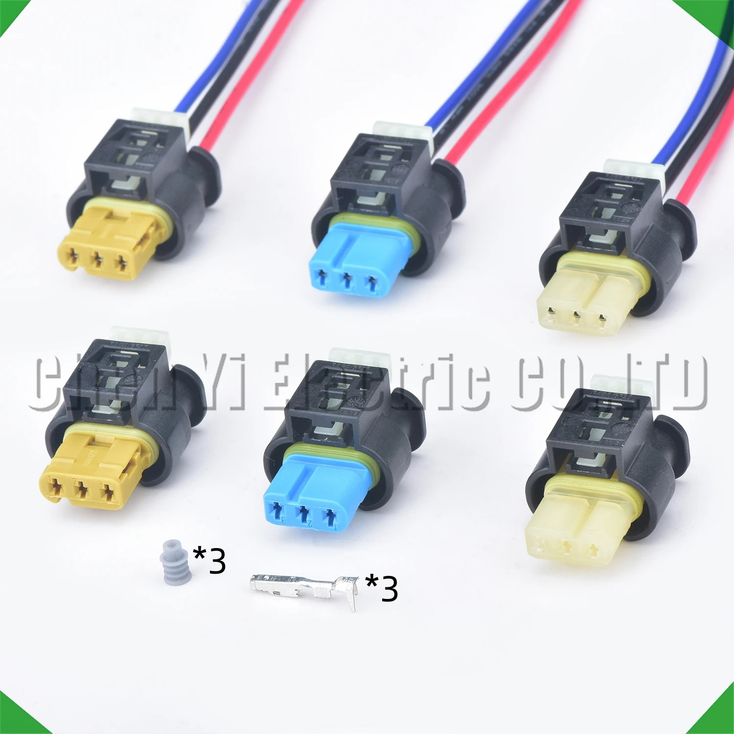 3 Pin Auto Connector reversing radar camshaft sensor Plug 805-121-522 805-121-523 805-121-524 A0285454226 A0295451326 55565709