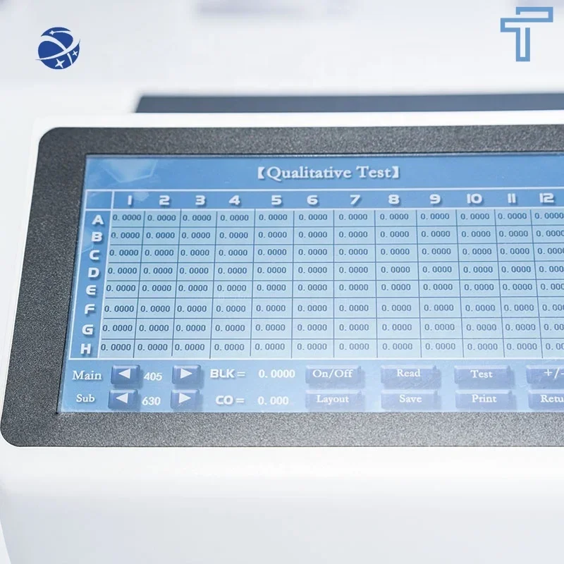 Elisa Microplate Reader 8-channel vertical optical system with touch screen 400-800 nm Elisa Microplate Reader