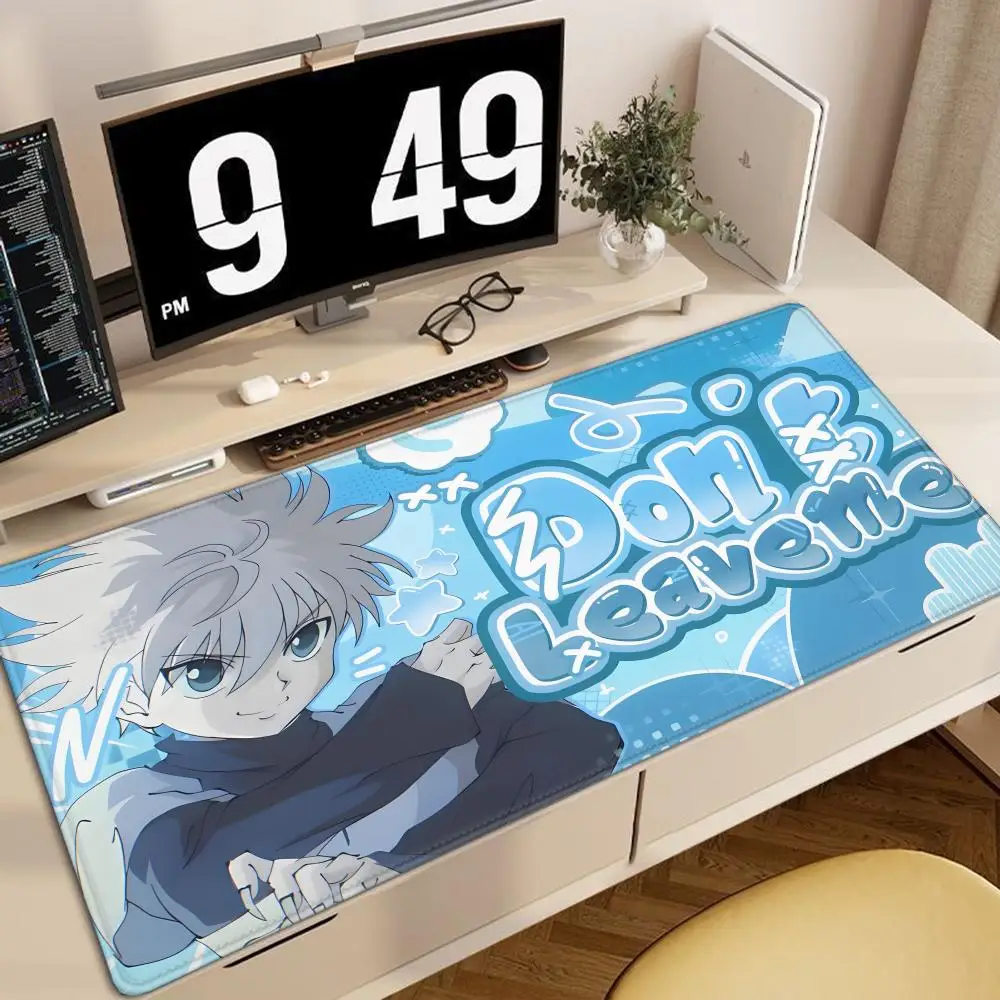 

Killua Zoldyck Mousepad Hunter x Hunter Anime Computer Pad Game Mouse Mat Office Laptop Deskpad Non-slip Desk Accessories Mat